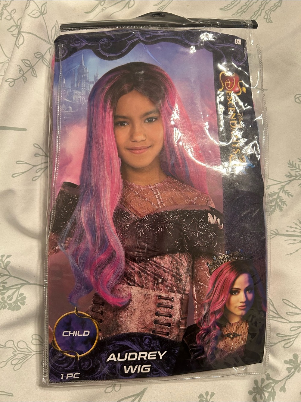 Audrey Child Wig — Pink and Blue Long Costume Wig Accessory